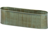 Zinkový obal na kvety 37 x 11 x 10 cm Zinkový obal na kvety 37 x 11 x 10 cm