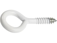 Skrutka s okom biela, pr. 4 mm x 30 mm, 6 ks