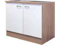 Flex-Well Kuchynská skrinka Florida pod drez, vr. drezu, 100 x 85 x 57,1 cm