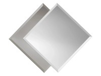 Fazetové zrkadlo Balta, sklo na skle, 60 x 50 cm