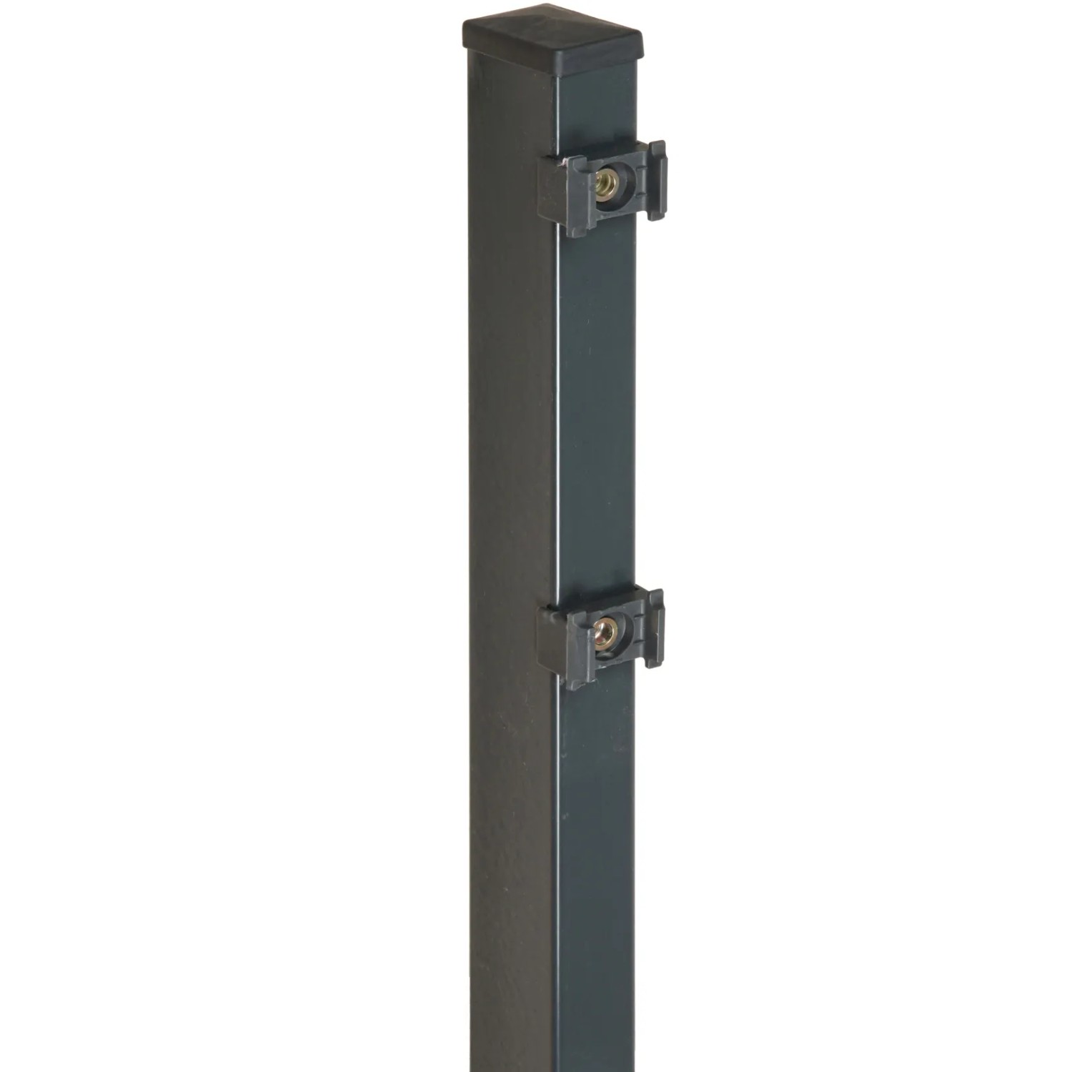 E-shop Štvorhranný plotový stĺpik pre dvojité pletivo antracitový 6 cm x 4 cm x 240 cm