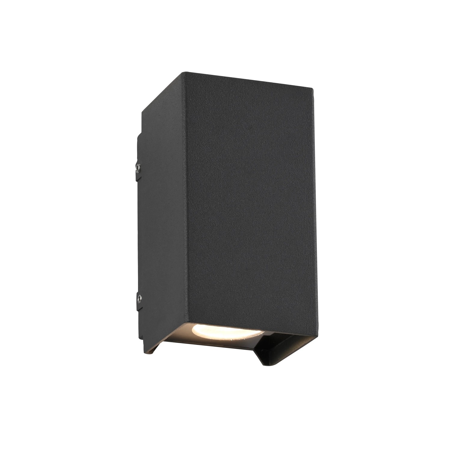E-shop Paul Neuhaus Nástenné LED svietidlo Block 6,5 W IP54 antracitová 13 x 7 x 6,2 cm