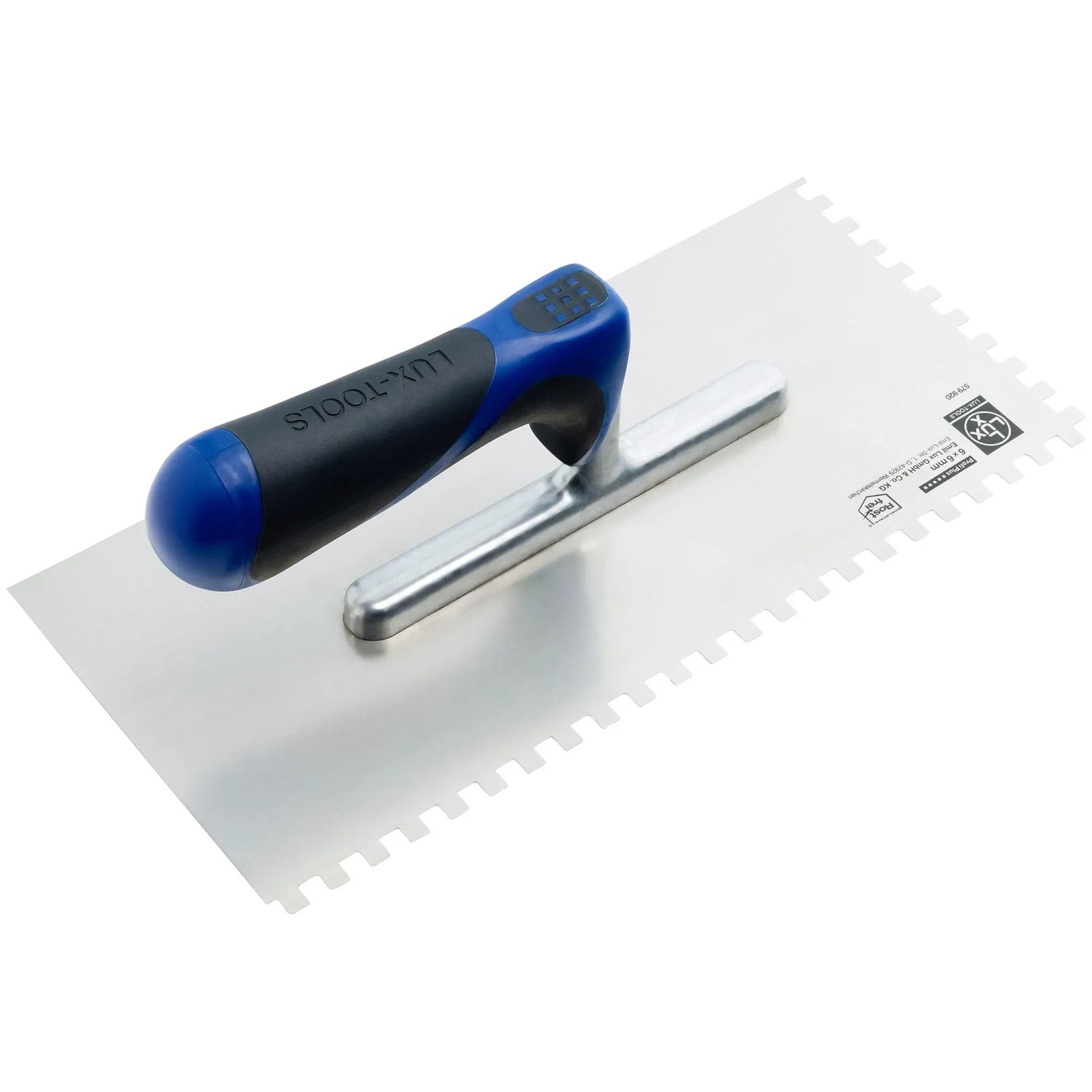 E-shop LUX-TOOLS Nanášacie hladidlo nerezové 6 mm x 6 mm Comfort