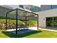 Ximax Hliníková pergola Verona, tmavo sivá, 250 x 300 x 300 cm