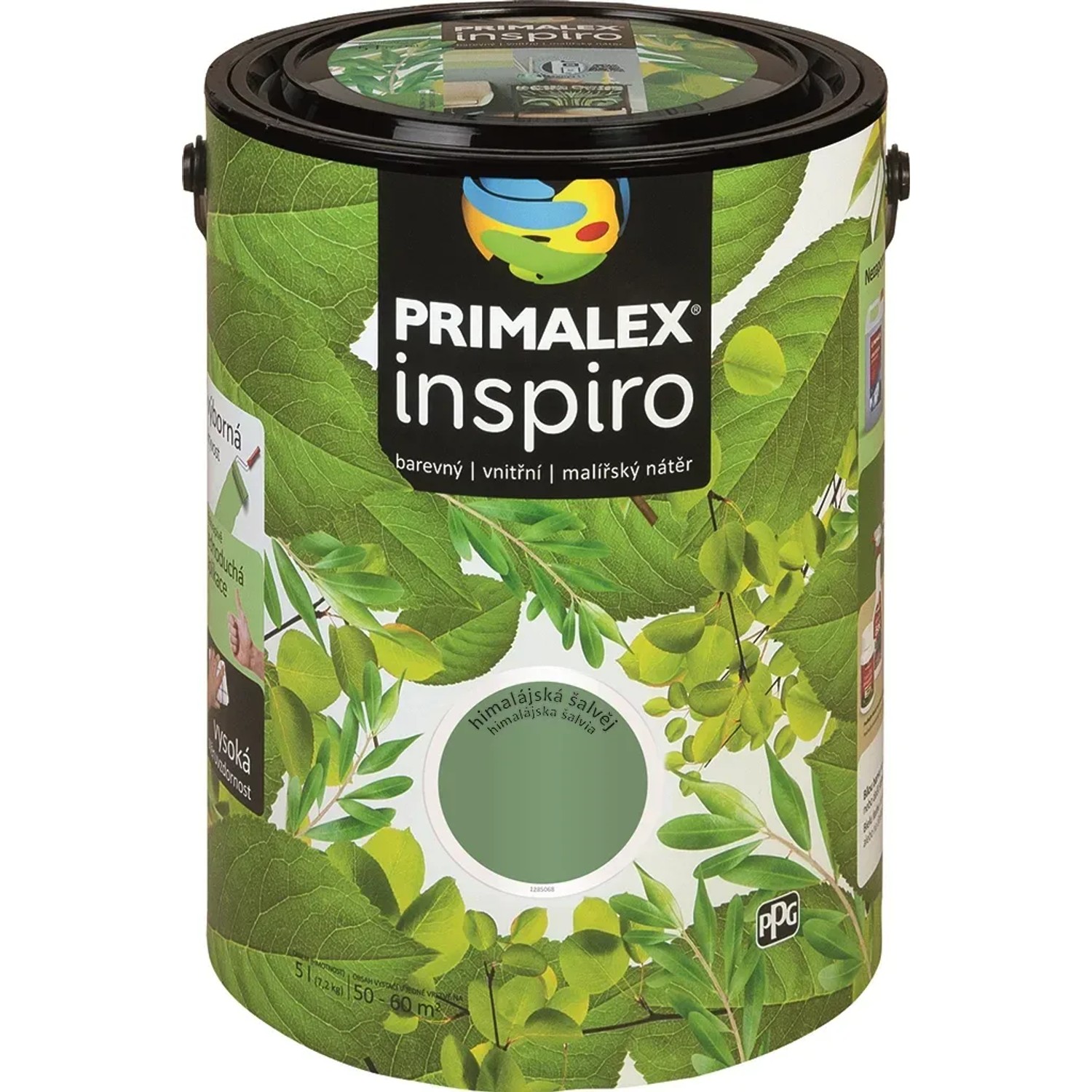 E-shop PRIMALEX Farebný vnútorný maliarsky náter Inspiro himalájska šalvia 5 l