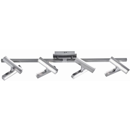 Just Light. Stropné LED svietidlo Rico 8-bod., 8x2W, oceľ, 14,5 x 12 x 70 cm