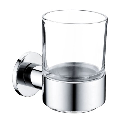 Novaservis Nástenný držiak kefiek Ferro Smile, leštená nerez/sklo