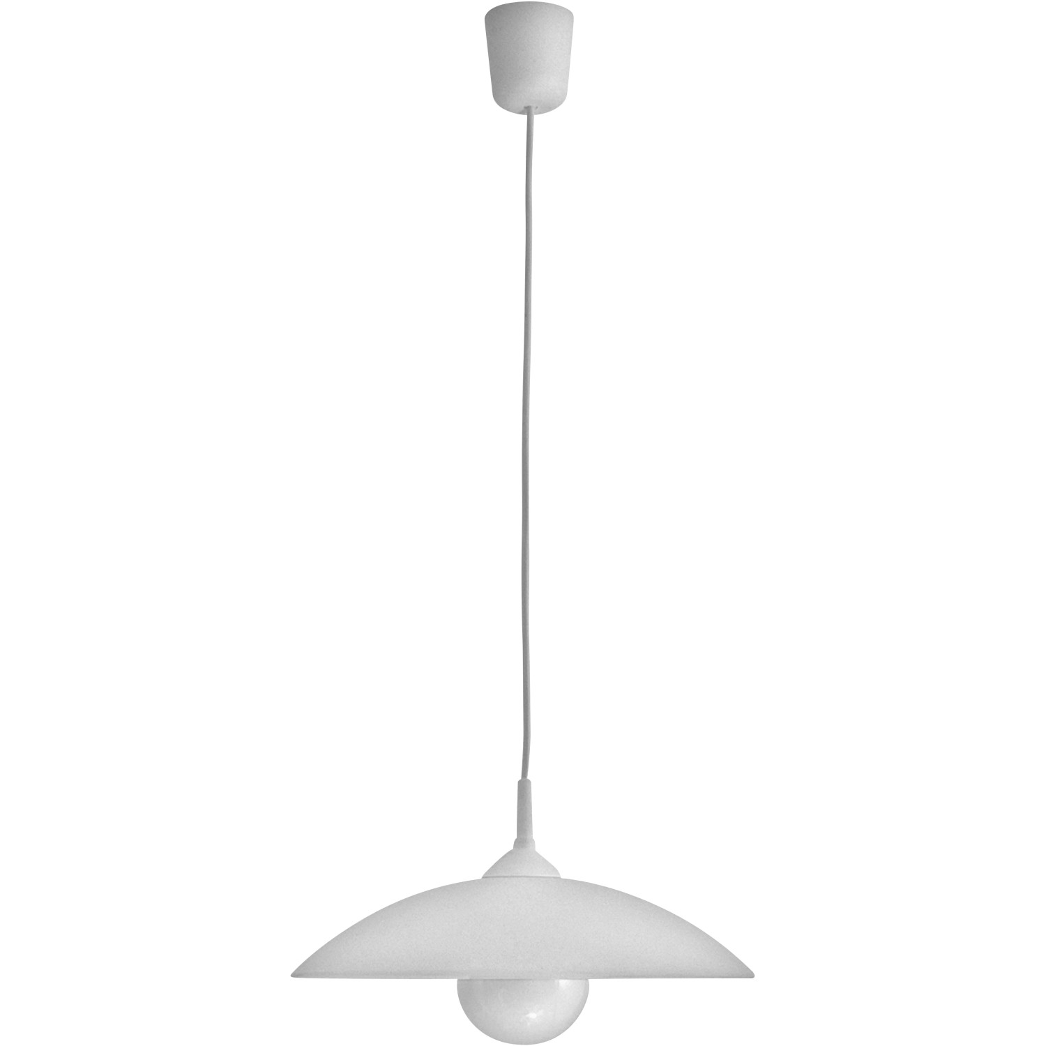 E-shop Rabalux Závesné svietidlo Cupola Range, biela, pr. 32,5 x 90 cm
