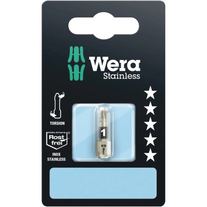 Wera Krížový bit 3855/1 TS, nerezová oceľ, PZ1 x 25 mm