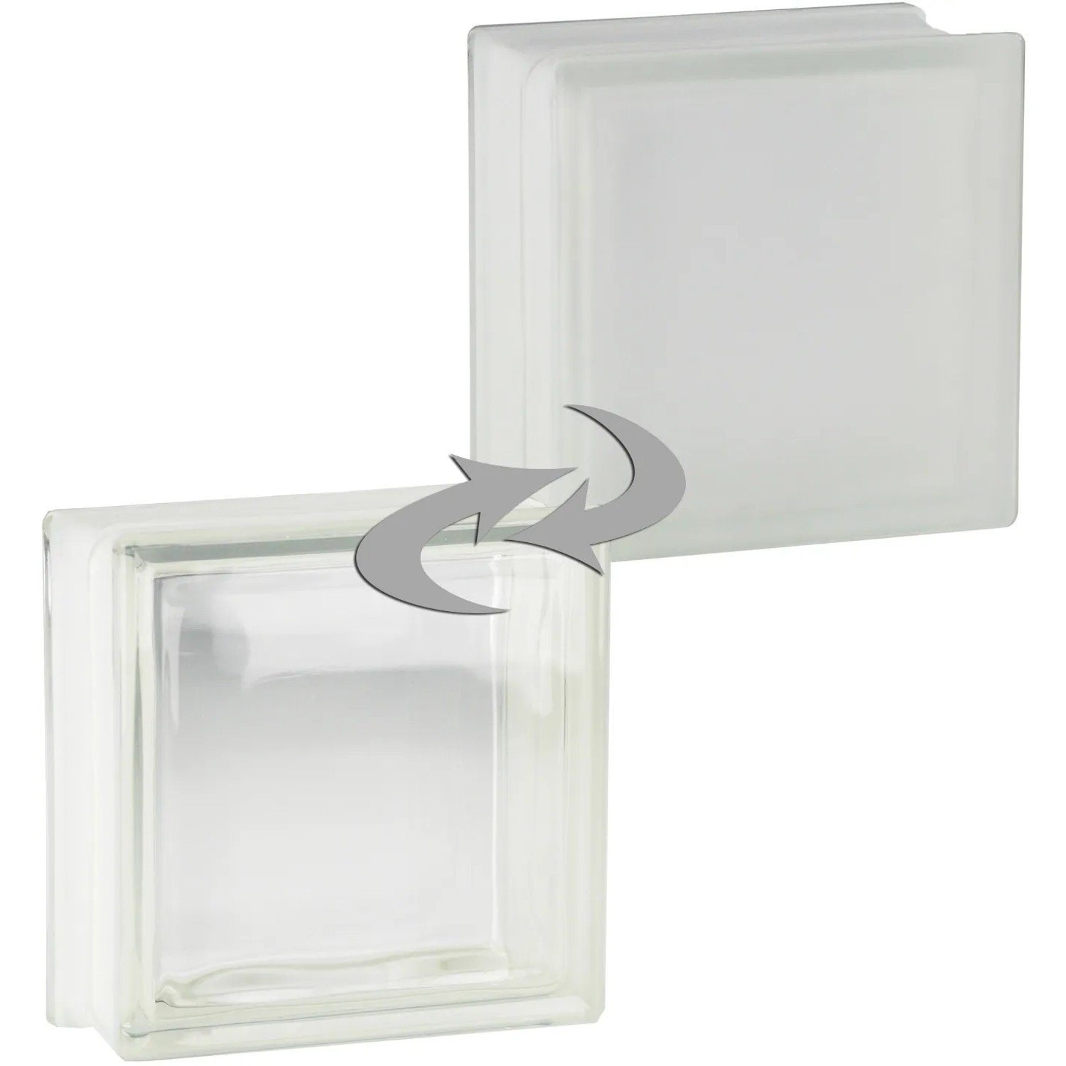 E-shop Fuchs Design Luxfera Clear View lesklá/mliečne sklo, biela, 19 x 19 x 8 cm