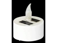 EURAKLES LED solárna sviečka biela/transparentný plamienok 55 x 55 mm, 1 ks