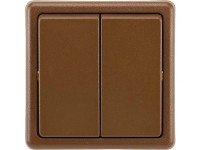 ABB Vypínač Classic č. 5 sériový, hnedý 81 x 81 x 30 cm