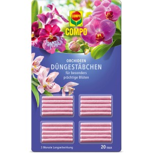 Compo tyčinky na hnojenie orchideí, 20 kusov, pre nádherné kvety.