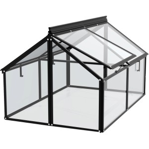 Parenisko Vitavia Gaia Jumbo, čierny rám, zasklenie ESG, nastaviteľné okná.