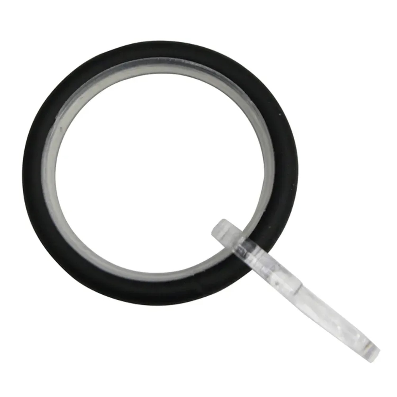 E-shop Gardinia Záclonové krúžky s háčikmi na záclony čierne pr. 32,5/42 x 4 mm, 10 ks