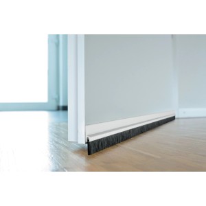 Kefová tesniaca lišta pod dvere biela 19 mm, 100 x 4,4 cm