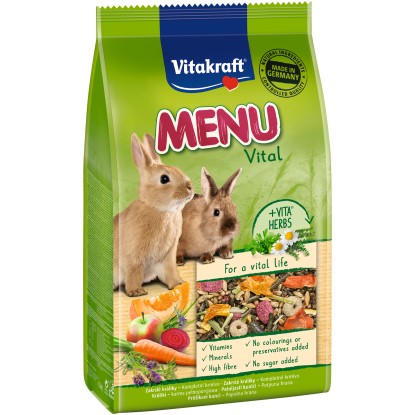 Vitakraft Kompletné krmivo Menu Vital králik 1 kg