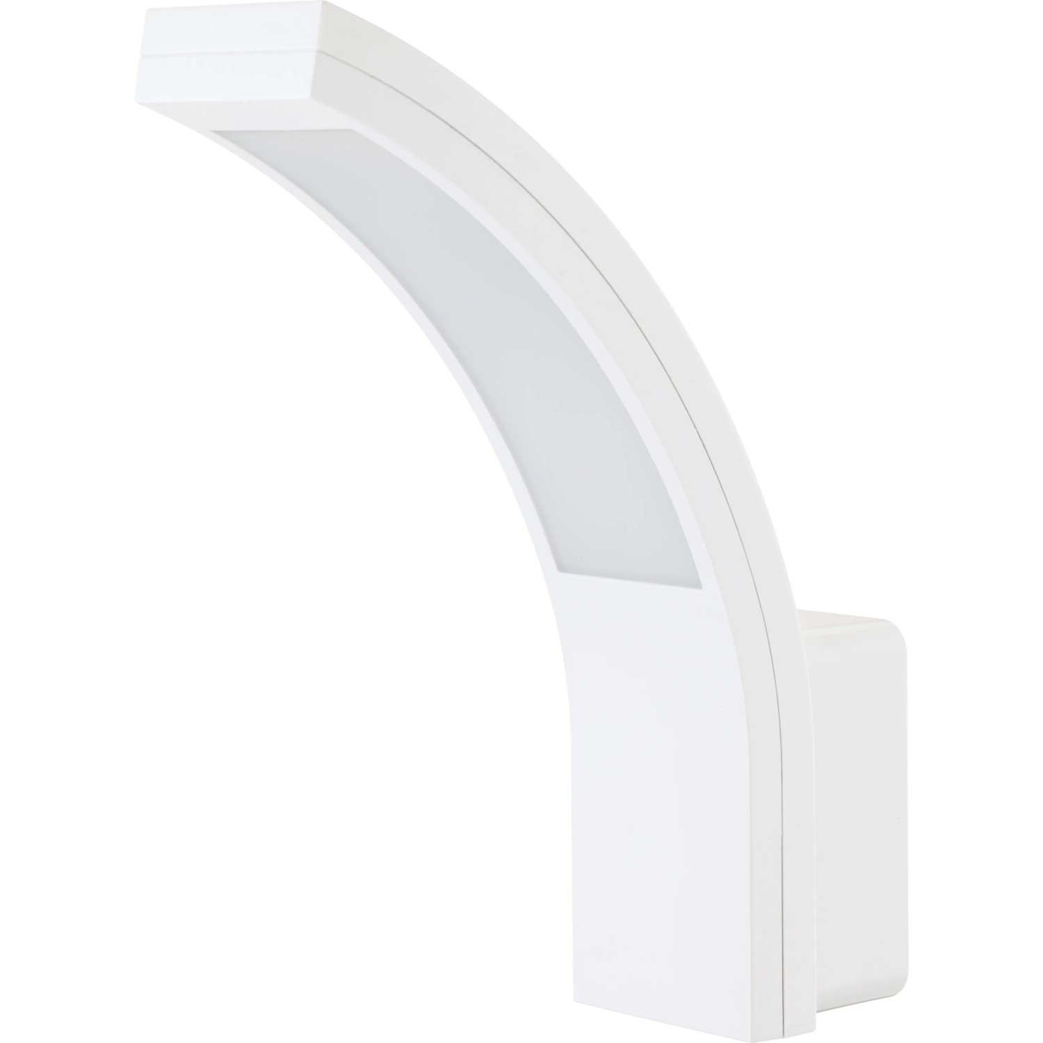 E-shop EURAKLES Nástenné LED svietidlo SCHARLEEN 10W 800lm 4000K IP54 biela 25x18,8 cm