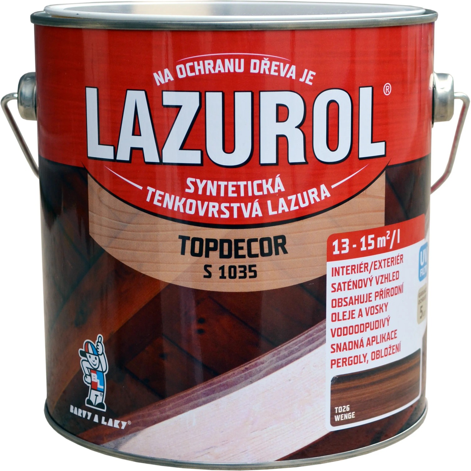 E-shop Lazurol Topdecor S1035 lazúra 2,5 l buk