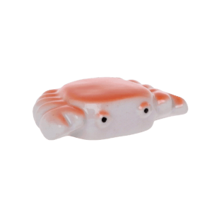Plávajúci dekoratívny krab z koralového porcelánu do záhradného jazierka alebo napájadla.