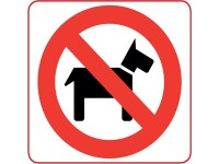 Conacord Samolepiaci štítok na okno - Zákaz vstupu psom 85 x 80 mm