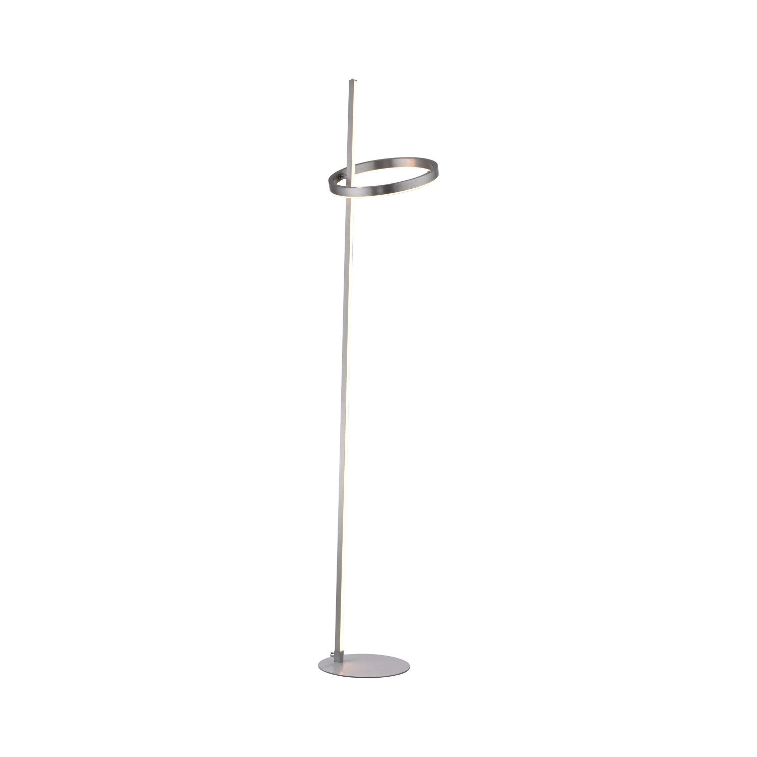 E-shop Just Light Stojacia LED lampa Ritus, 21W, 2200lm, oceľová, 159,5 cm