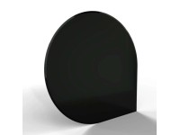 HS Flamingo Sklo pod kachle kvapka, čierne, 1100 x 1100 x 6 mm