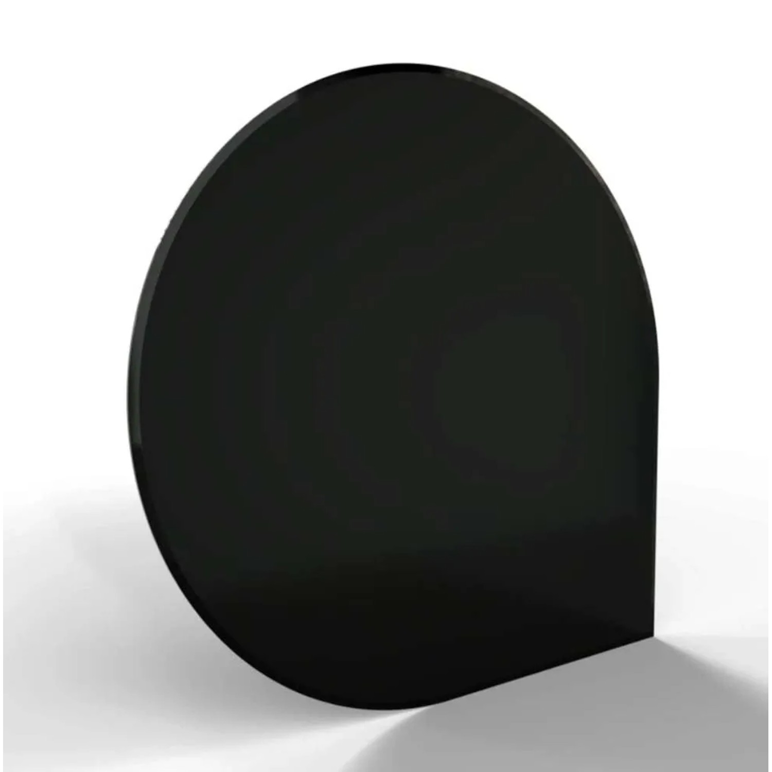 E-shop HS Flamingo Sklo pod kachle kvapka, čierne, 1100 x 1100 x 6 mm