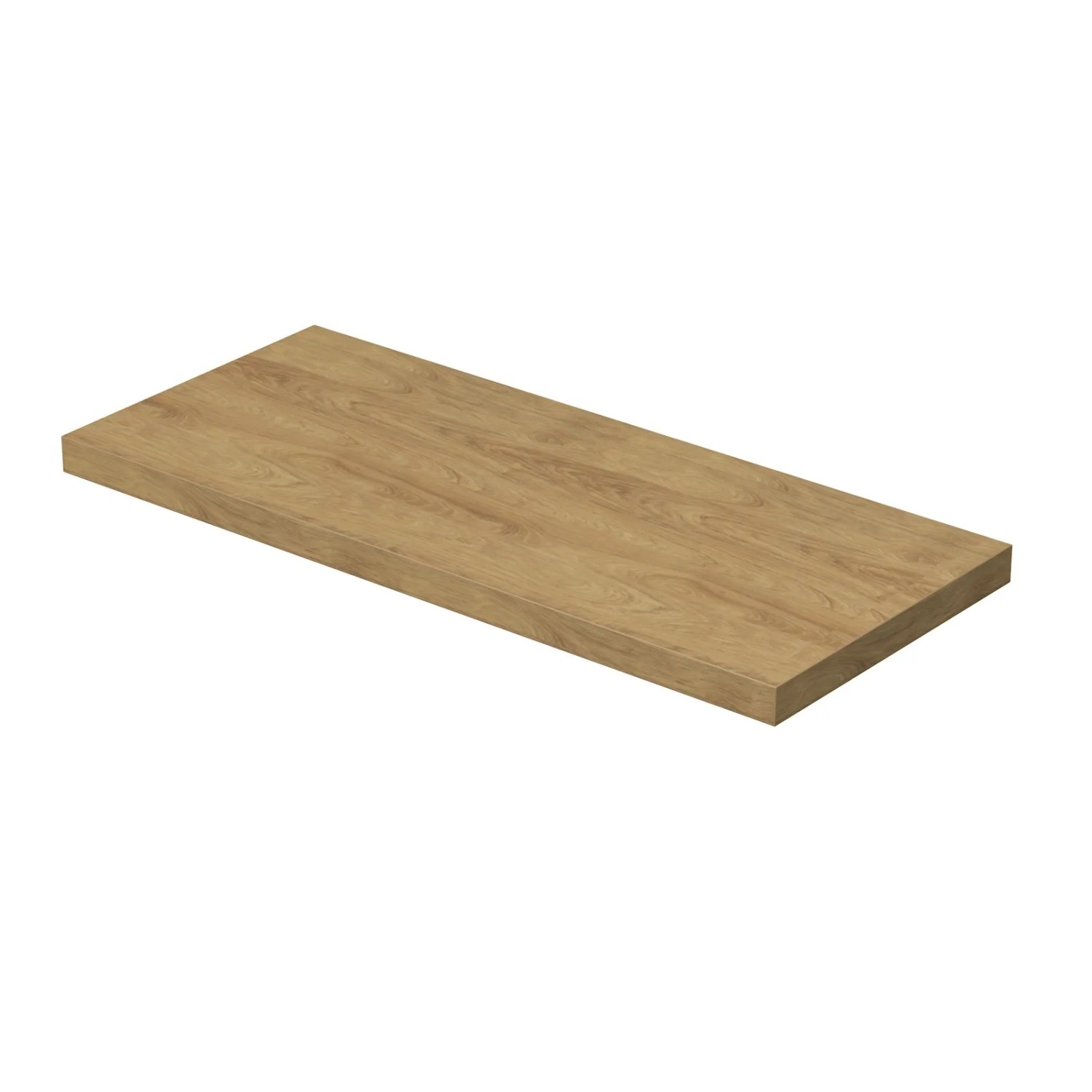 E-shop INTEDOOR Umývadlová doska BEE bez výrezu, š. 110 cm, dub Hickory