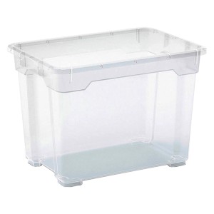 Priehľadný univerzálny box OBI Santos S, 26,5x25,5x37cm, 17 litrov, na uskladnenie.