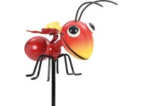 Záhradný zápich sršeň, červeno-žltý, 75 x 6 x 11 cm