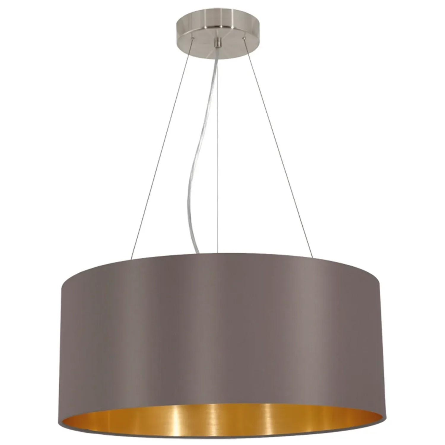 E-shop EGLO Závesná lampa Maserlo 3-ramenná Cappuccino