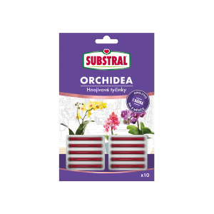 Substral tyčinky s hnojivom pre orchidey, 10 kusov, pre nádherné kvety.