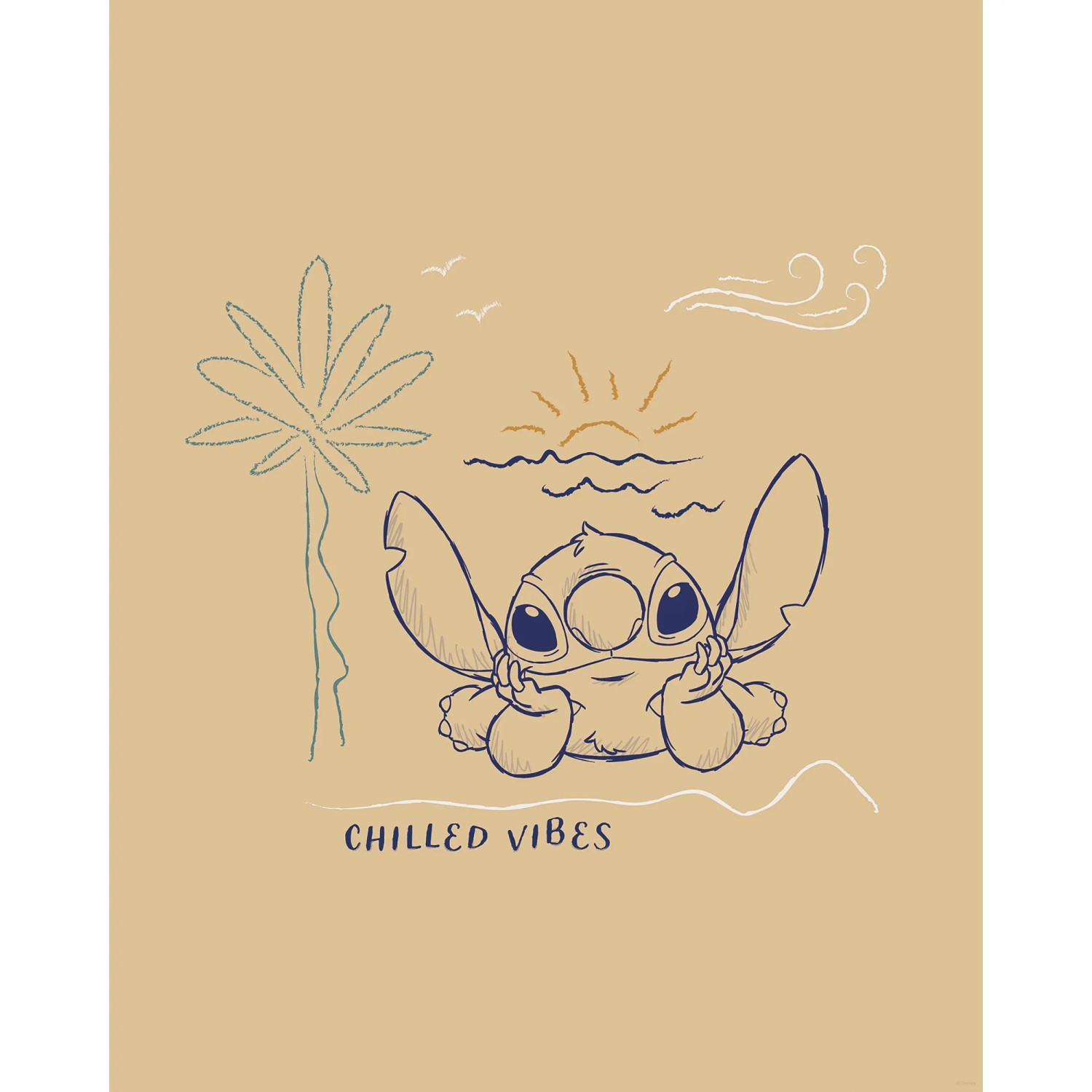 E-shop Komar Plagát Disney Lilo and Stitch Chilled Vibes 40 x 50 cm