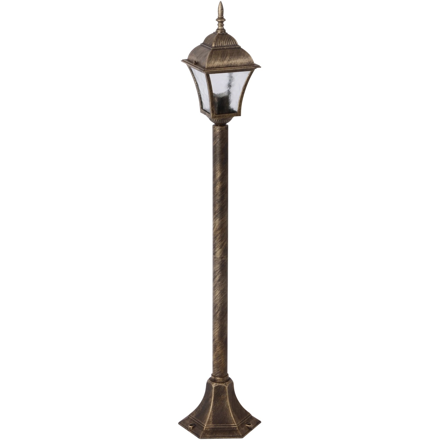 E-shop Rabalux Vonkajší stĺpik Toscana, IP43, antická zlatá, pr. 14,5 x 106 cm