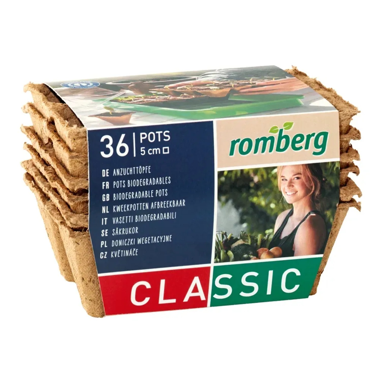 E-shop Pestovateľské kvetináče Natur, 36 ks, 5 x 5 cm