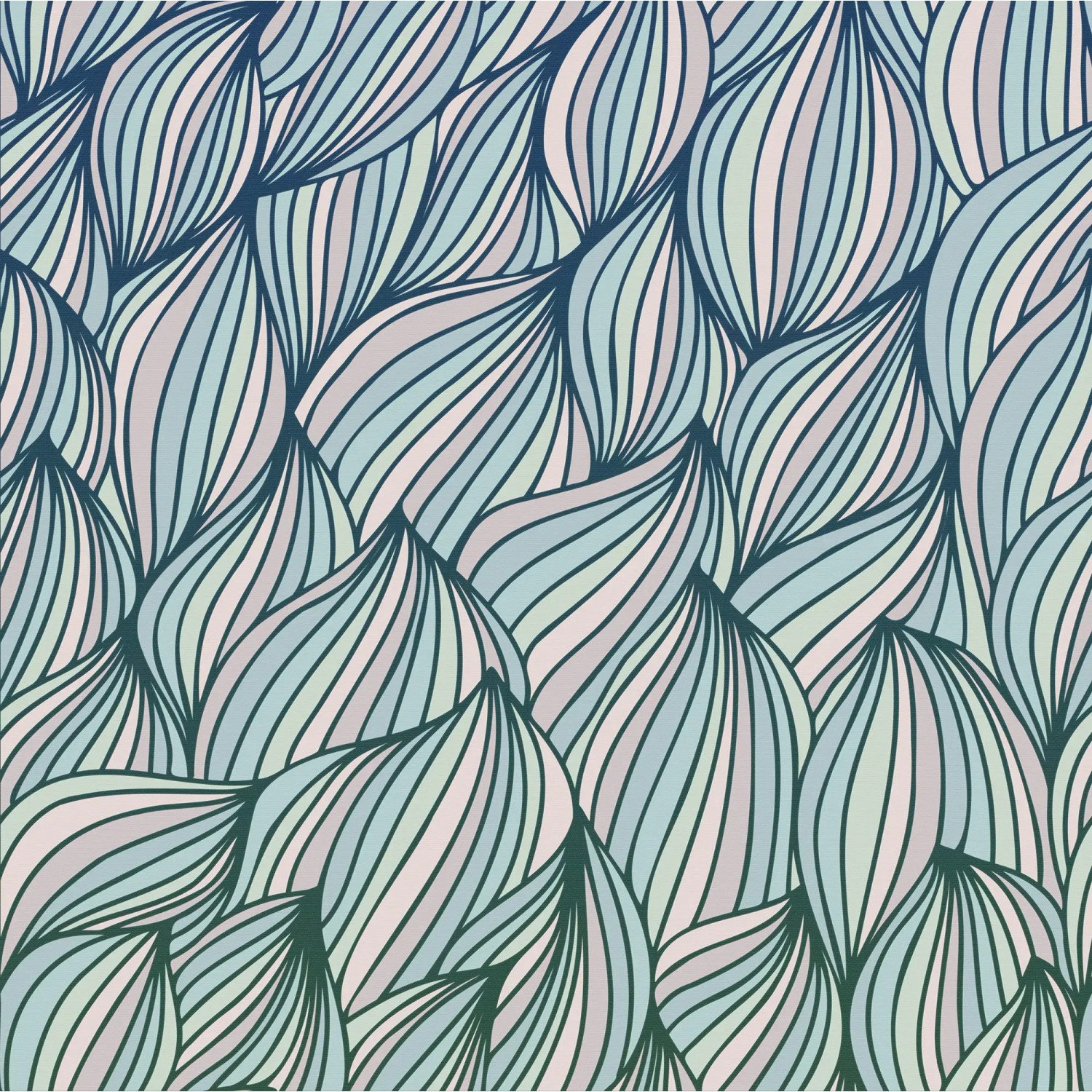 E-shop Komar Vliesová fototapeta Gentle Waves 250 x 250 cm