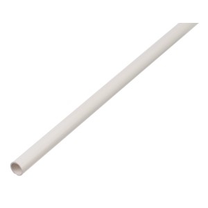 Biela plastová rúrka, priemer 10 mm, dĺžka 1000 mm.