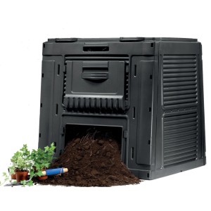 KETER Eco kompostér bez podstavca čierny 79 x 79 x 79 cm, 470 l