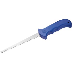 LUX Classic 160 mm pílka na sadrokartón s modrou rukoväťou na rezanie sadrokartónu a dreva.
