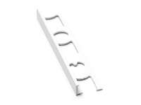 Lemová ukončovací a rohová lišta PVC, typ L8, bílá, 8 mm/2,5 m