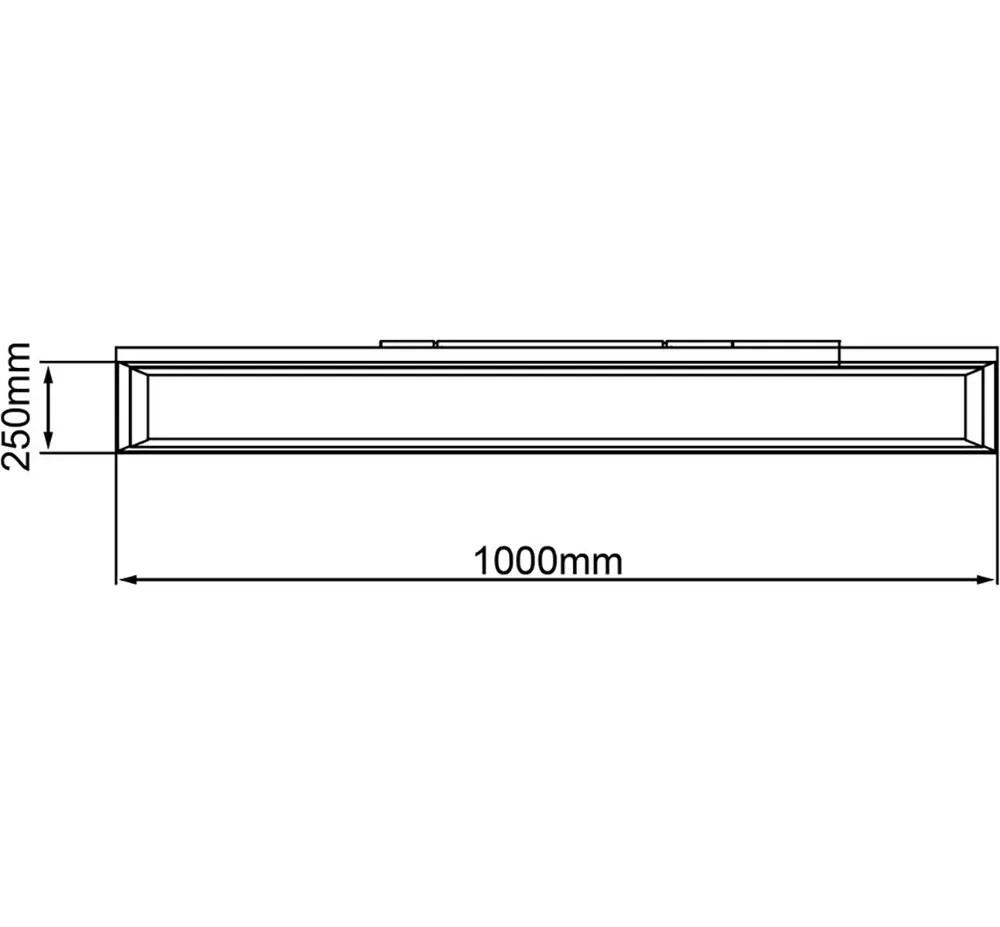 Brilliant Lampada A Pannello LED Laurice 100x25cm - 24W 2600lm - Dimmerabile Con Telecomando - Temperatura Colore Regolabile 2700-6500K - Luce Notturna