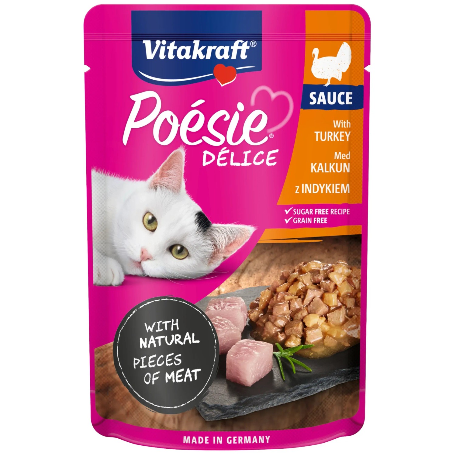 E-shop Vitakraft Kapsičky pre mačky Poésie Délice morčacie 1 x 85 g