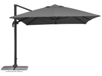 Schneider Slnečník Rhodos Grande antracitový 400 x 300 cm