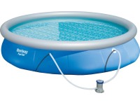 Bestway Bazén Fast Set vr. čerpadla a kartuše, modrý, pr. 457 x 84 cm