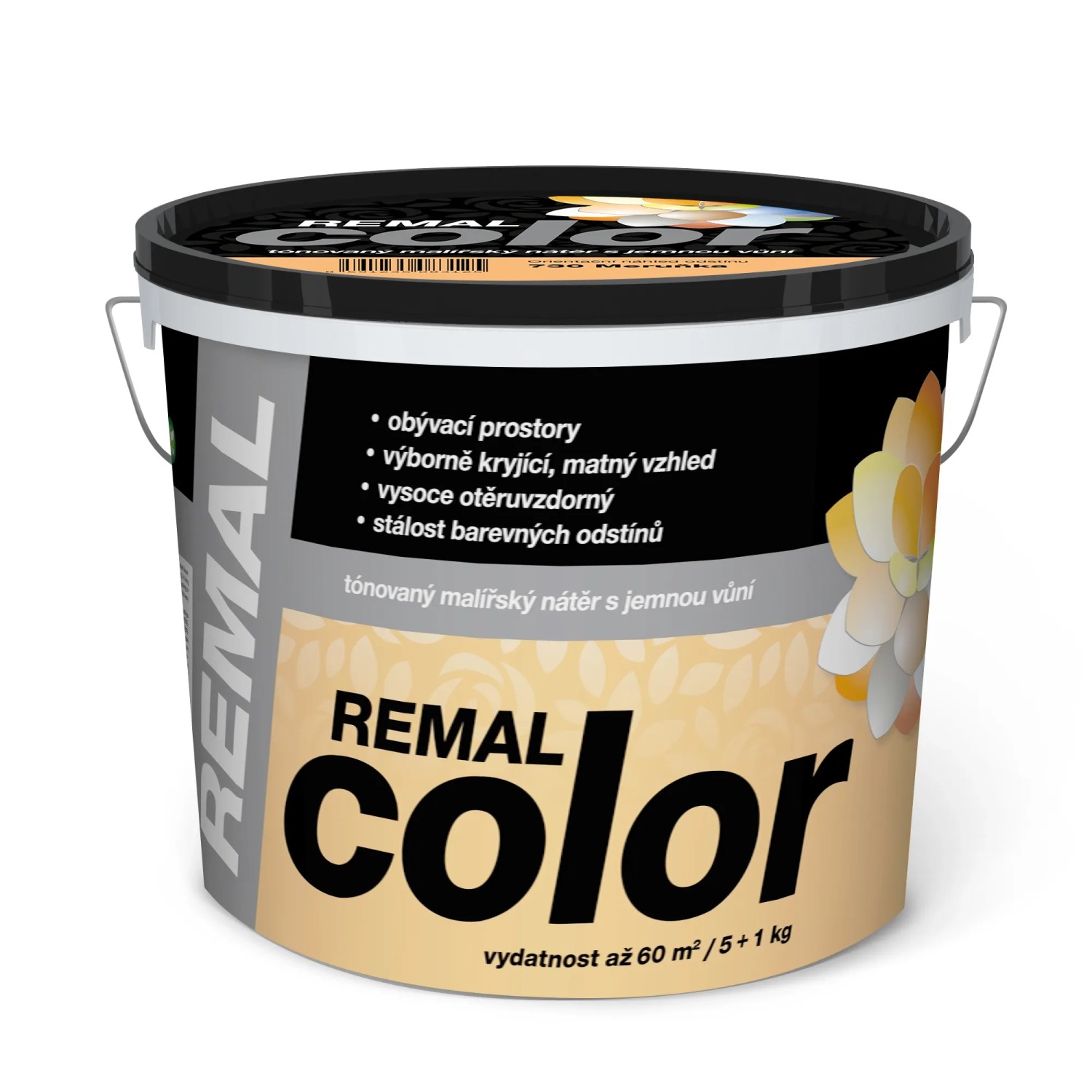 E-shop REMAL Color Tónovaný maliarsky náter s jemnou vôňou, 730 Marhuľa, 5 + 1 kg