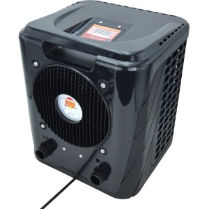 Tepelné čerpadlo Summer Fun Smart 3,35 kW, čierny ohrievač bazéna s digitálnym displejom.