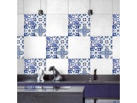 Crearreda Samolepiace dekorácie, kachličky azulejos, 3 hárky, 20 x 20 cm