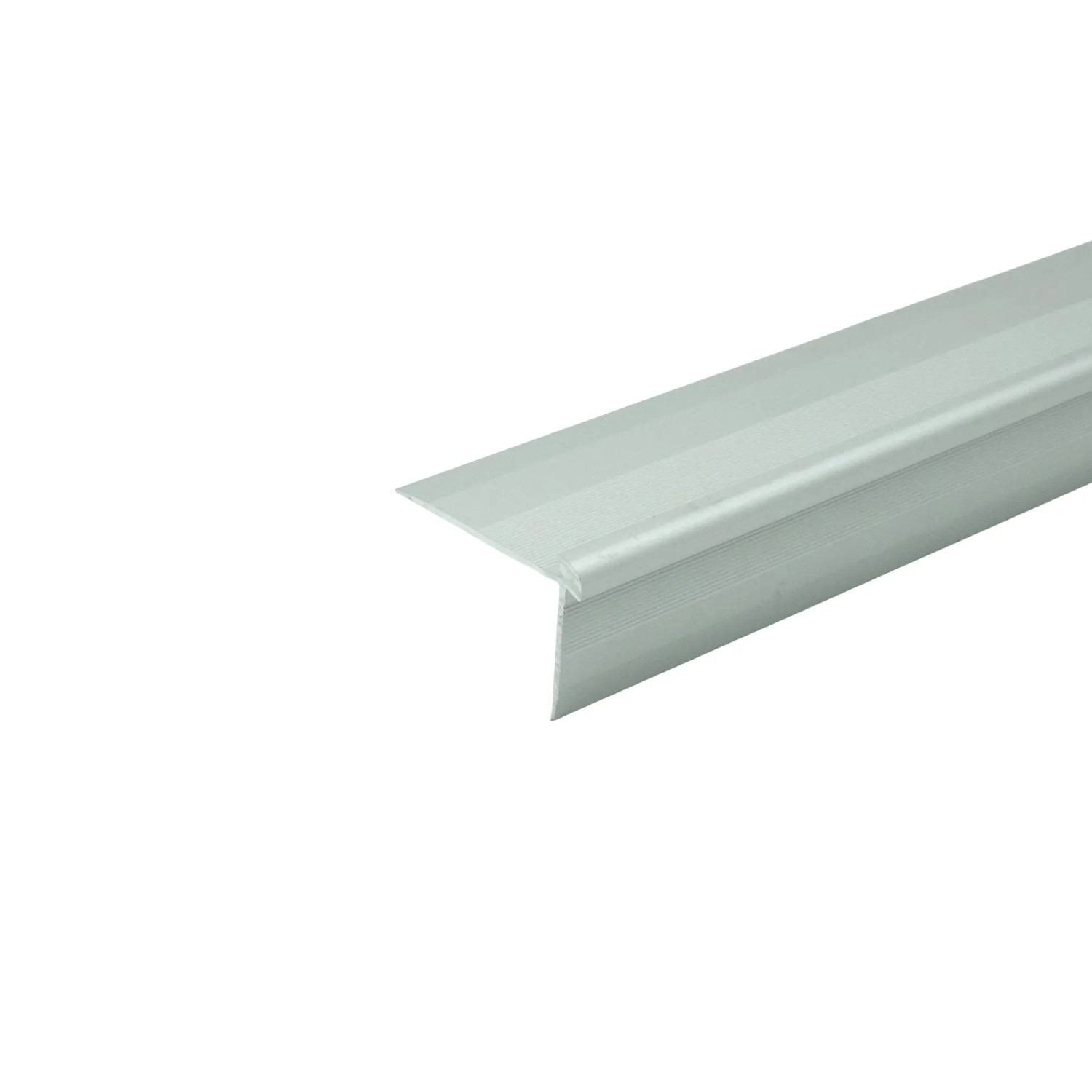 E-shop Döllken Schodová hrana pre vinylové podlahy 1063 strieborná 1000 x 3,5 x 20 mm