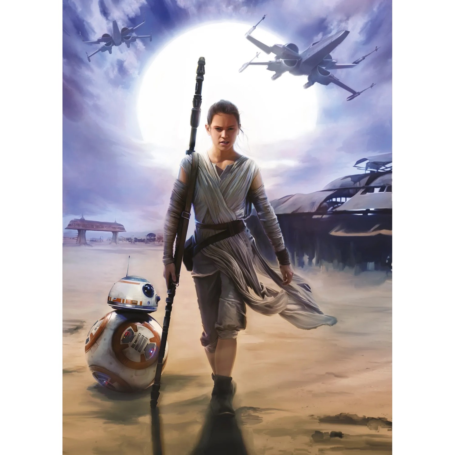 E-shop Komar Papierová fototapeta STAR WARS Rey, 184 x 254 cm